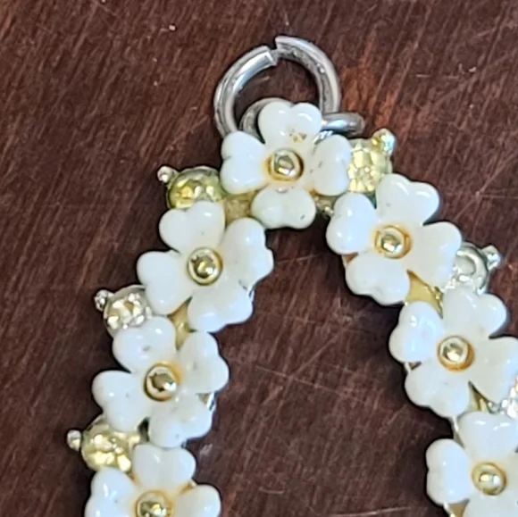 Oval estate, floral chandelier pendant - Picture 7 of 8